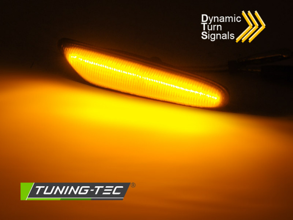 Upgrade LED Seitenblinker für BMW 5er E61/E61, 1er E81/E82/E87, 3er E90/E91, 3er Coupe/Cabrio E92/E93 04-10 schwarz/rauch